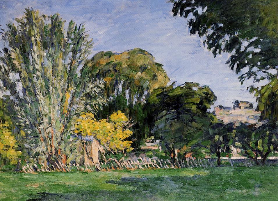 The Trees of Jas de Bouffan - Paul Cezanne Painting